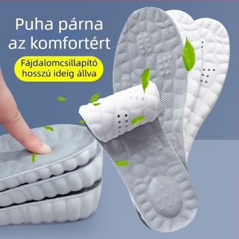 Magasságot növelő talpbetét cipőkhöz – 1 cm emelés, PU anyag, teljes talpbetét, uniszex, Modell 816