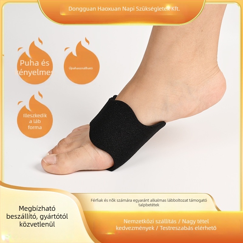 Ortopéd talpbetét ívtámogatással, lyukas, ütéscsillapítással, fél talp lúdtalpra