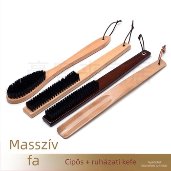 HF-SW679 Fa cipőhúzó és ruhakefe készlet, hosszú nyéllel, Hua Feng, egész éves használatra, mindennapi stílus