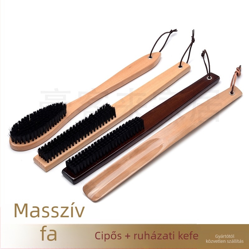 HF-SW679 Fa cipőhúzó és ruhakefe készlet, hosszú nyéllel, Hua Feng, egész éves használatra, mindennapi stílus