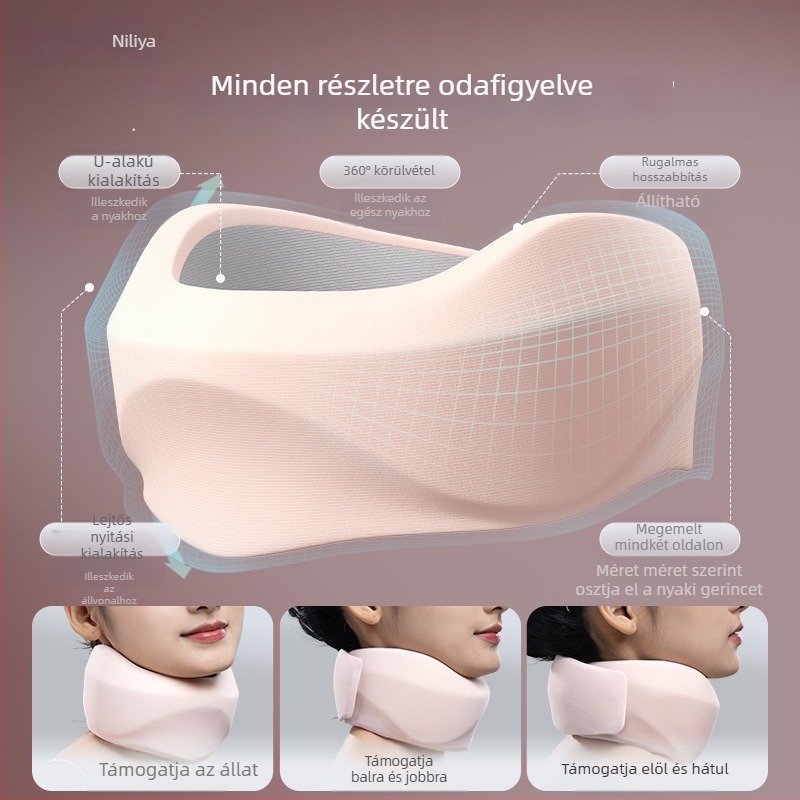 Niliya nyaki nyakrögzítő, anyag: Sponge, anti-ívtörés és előre dőlés korrigálása, fűtés nélkül, 7 napos garancia