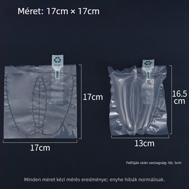 Cipőtágító töltőzsákok — megerősített stílus, hagyományos stílus és új megerősített modell; Mennyiségek: 100, 1000, 5000, 10000 db