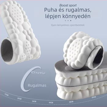 Férfi sporttalpbetét teljes párnázással, antibakteriális, dezodoráló, nedvszívó és légáteresztő