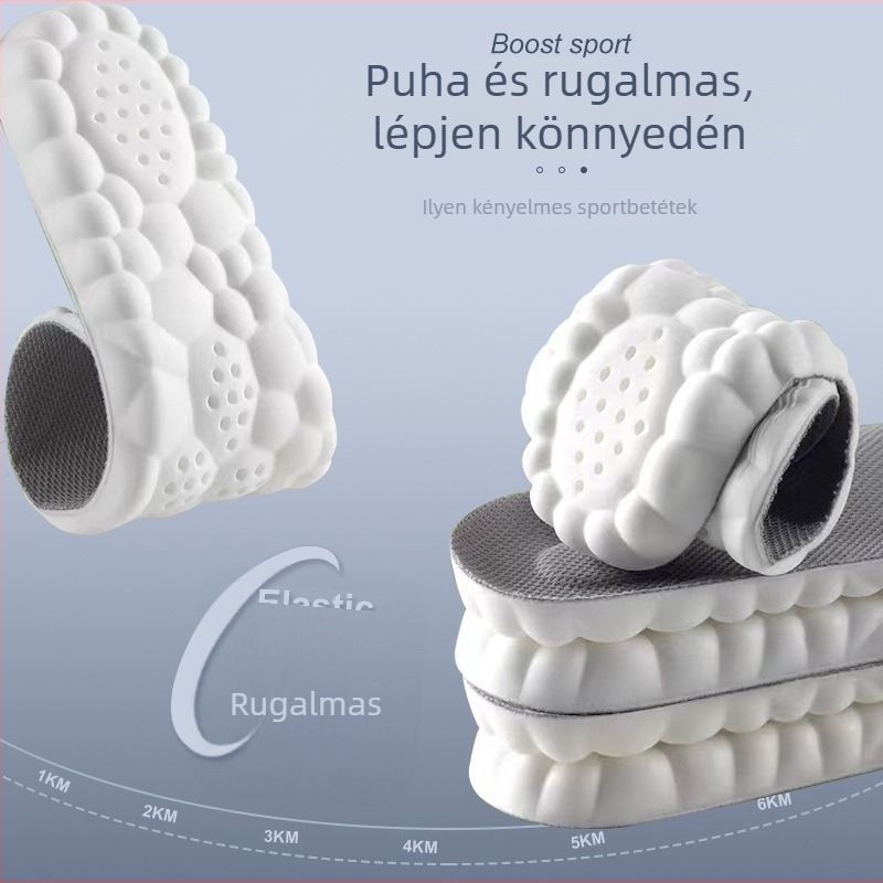 Férfi sporttalpbetét teljes párnázással, antibakteriális, dezodoráló, nedvszívó és légáteresztő