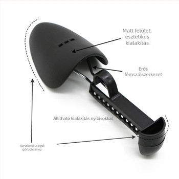 Állítható műanyag cipőexpander – cipőtámasz, deformáció elleni védelem, munkacipőkhöz, egész évben