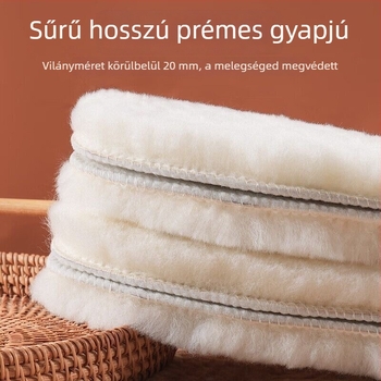 TPE talpbetét bőr-szőr integrációval, vastagított meleghez, dombornyomott mintázat, YM9, tavaszi használatra