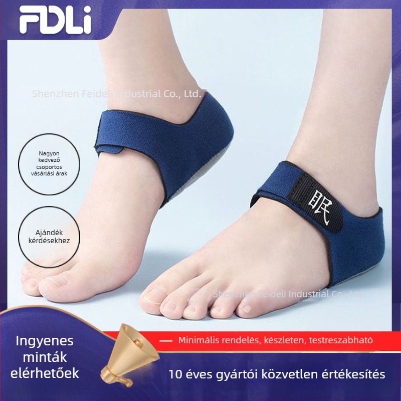 Velcro-os sarokvédő párna, mágneses terápia, repedés elleni védelem, lábmelegítés, modell 01, alkalmas sportcipőkhöz, bőrcipőkhöz, csizmákhoz