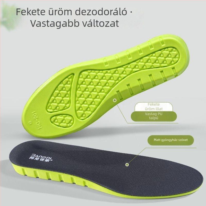 PU talpbetét textile cipőkhöz dezodoráló funkcióval, uniszex, tavaszra