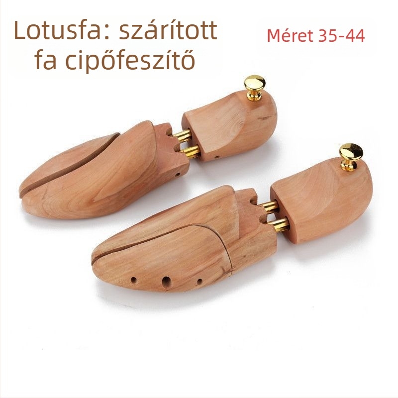 Szilárdfa cipőhosszító valódi bőrrel — állítható formázó az anti-gyűrődés és anti-deformáció érdekében, textile cipőkhöz, márka Unique