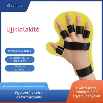 Kézrehabilitációs ujj-edző fixátor – ötujjú korrekció stroke utáni hemiplegia esetén, ABS műanyag, testre szabható, 150 darabos doboz