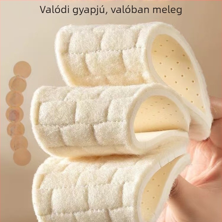 Gyapjú talpbetétek minden évszakokra, uniszex, kompatibilis különböző típusú cipőkkel