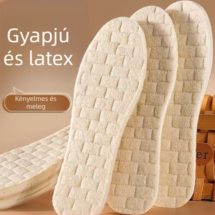 Gyapjú talpbetétek minden évszakokra, uniszex, kompatibilis különböző típusú cipőkkel