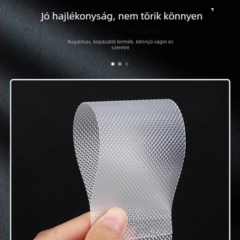 PEVA csúszásmentes ragasztószalag lépcsőkhöz, átlátszó gyémánt mintázat, gumibázisú ragasztó, 0.75 mm vastagság