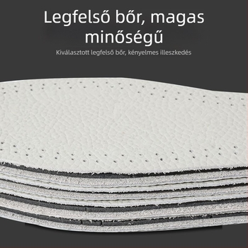 Tehénbőr talpbetét — teljes talpbetét, valódi bőr minőség, ütéscsillapító funkció, egyszínű felület