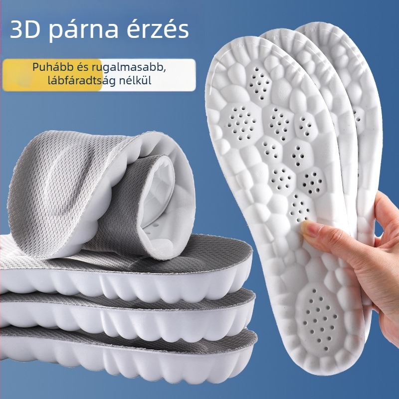 PU anyagú talpbetét, 4D modell, teljes hosszúságú, dezodoráló, uniszex