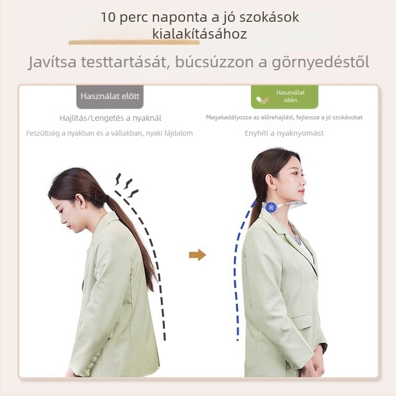 Állítható nyakmerevítő, PC+TPU, 2. generáció