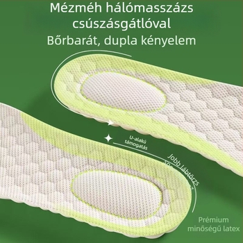 Természetes latex talpbetét vászoncipőkhöz, uniszex, tavasz, mindennapi kényelem, faanyag