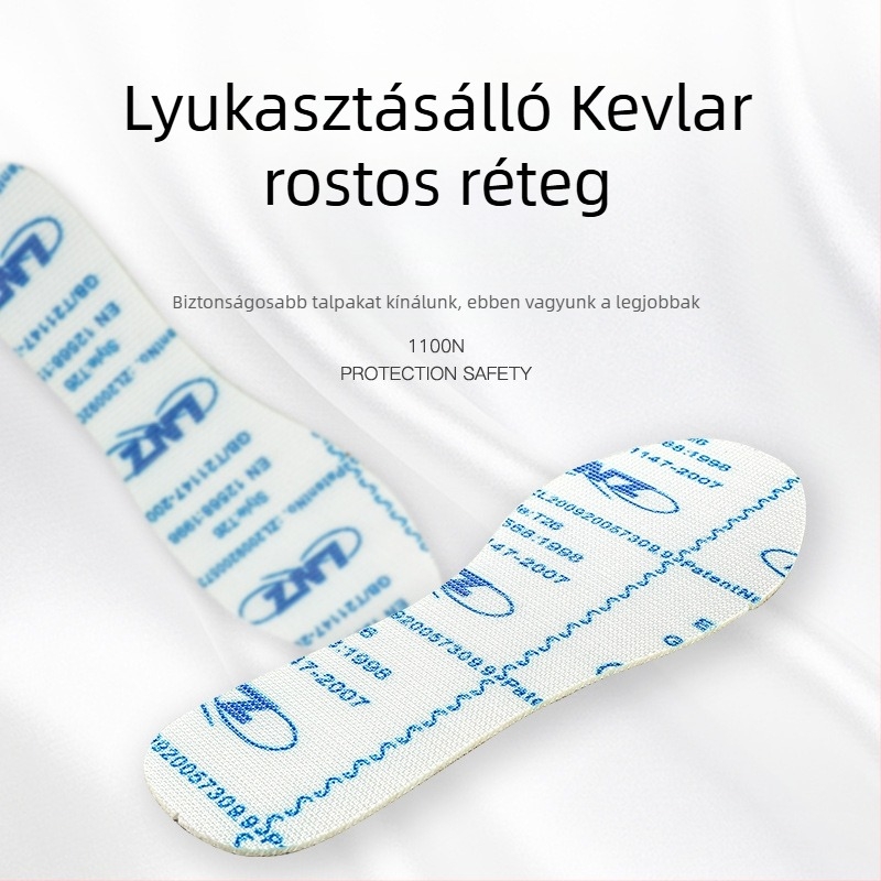 RUNWING KFL Kevlar talpabetét dolgozó cipőkhöz – teljes talpbetét, perforációálló, szegellenálló, csúszásmentes