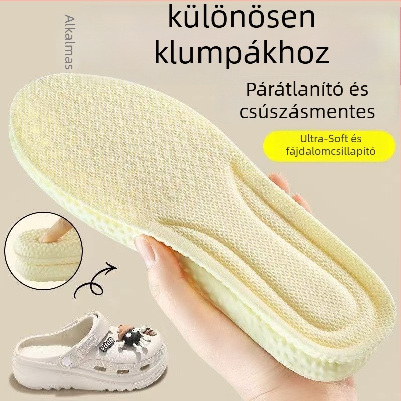 Fáradtság elleni talpbetét unisex – légáteresztő, izzadságfelszívó, ütéscsillapító párna, teljes talp PU, modell 2508