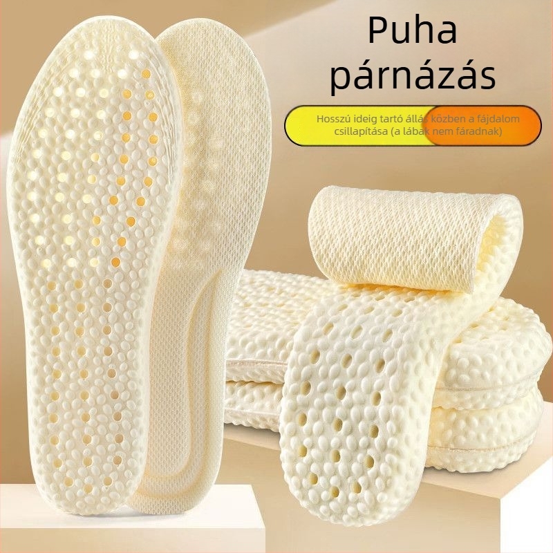 Fáradtság elleni talpbetét unisex – légáteresztő, izzadságfelszívó, ütéscsillapító párna, teljes talp PU, modell 2508