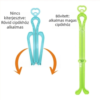 Szív alakú, vastagított csizma tároló klipek – belső támasz, kézzel állítható, hajtogatható, anti-gyűrődés és anti-összeomlás | Modell Love, Kód Xd0032-foldable