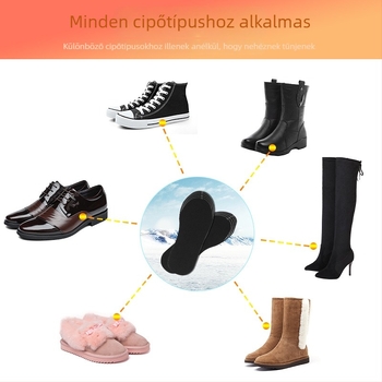 Uniszex USB‑üzemű fűtött talpbetét a téli melegért, önmelegítő elektromos fűtőbetét velúr béléssel