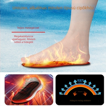 Uniszex USB‑üzemű fűtött talpbetét a téli melegért, önmelegítő elektromos fűtőbetét velúr béléssel