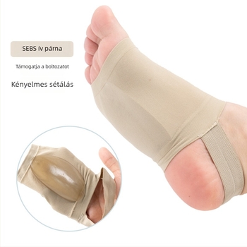 Ív zoknik gél-nylon-elasztikus szalaggal a lapos láb támogatásáért