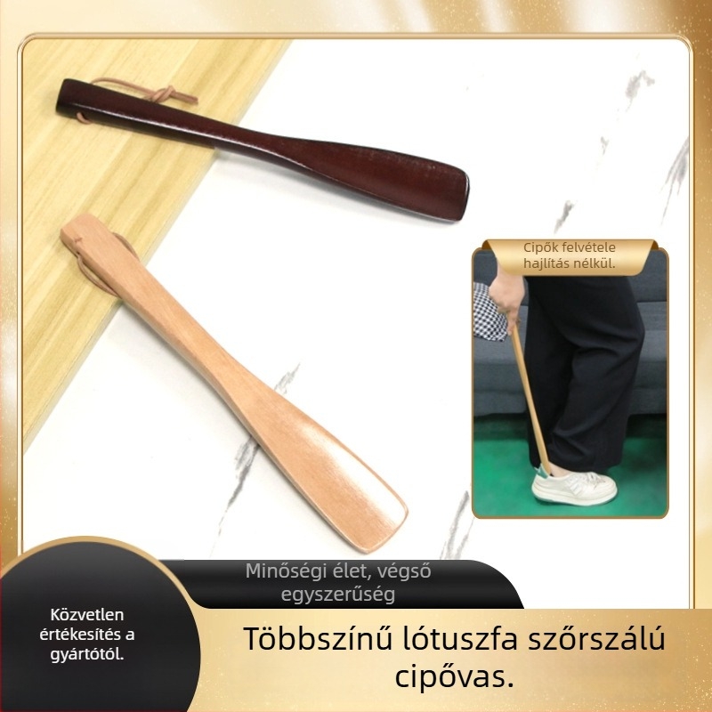 Masszív fa cipőhúzó fogantyúval, figurális stílus, mind az évszakokban használható