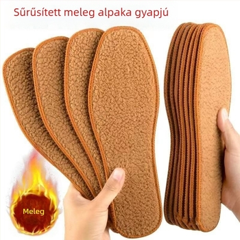 Mesterséges szőrmés talptalp téli használatra, teljes talp, meleg és lélegző, szagálló, uniszex, modell 028