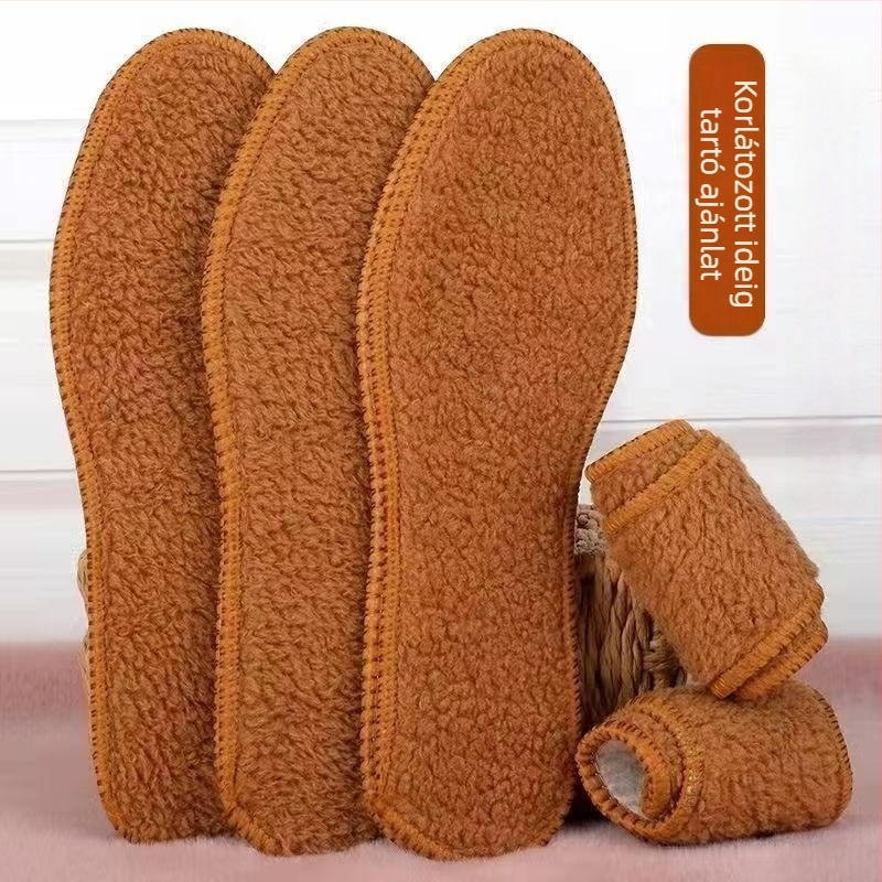 Mesterséges szőrmés talptalp téli használatra, teljes talp, meleg és lélegző, szagálló, uniszex, modell 028