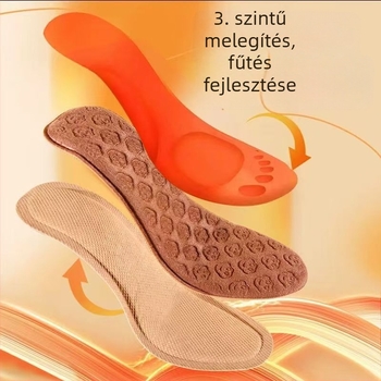 Önjavító talpbetét állandó hőmérsékletű technológiával; teljes hosszúságú, cserélhető belső maggal; modell 0007; dezodoráló szűrőanyag, antibakteriális szivacs, mikroszálas anyag; uniszex felnőtteknek