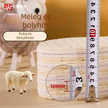 Gyapjú talpbetét, fleece béléssel, téli meleg, uniszex, teljes talpbetét