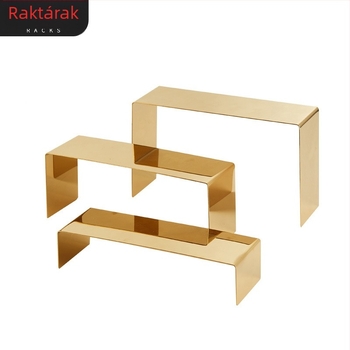 Rozsdamentes acél cipőállvány – bemutató polc, prémium minőség, engedélyezett magánmárkák, nyár 2020