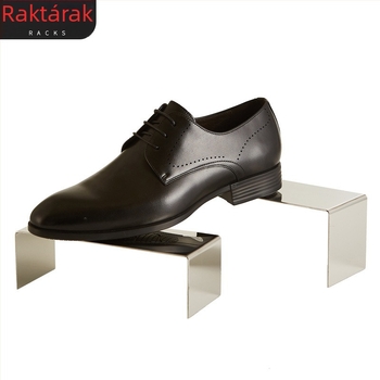 Rozsdamentes acél cipőállvány – bemutató polc, prémium minőség, engedélyezett magánmárkák, nyár 2020