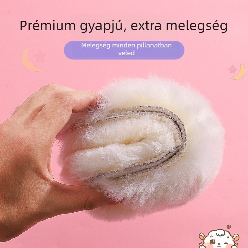 Pei Nong gyerekeknek gyapjú talpbetét, melegen tartó, uniszex, téli cipőkhöz