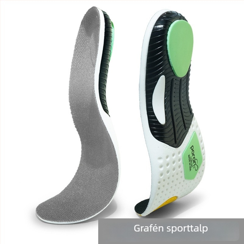 Grafén talpbetétek sportcipőkhöz, légáteresztő, ütéscsillapító, nagy rugalmasságú párnázás, uniszex, modell Xd-6070-graphene