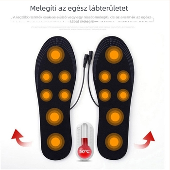 Elektromos fűtésű talpbetét cipőkhöz – vágható, EVA anyag, teljes talp, testre szabható