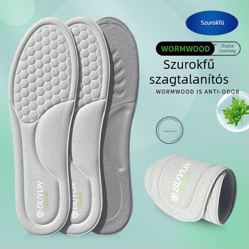 Buyun dezodoráló talpbetét lenanyagból, nedvességel elnyelő és lélegző, modell 2219, univerzális mindennapi viselethez, uniszex, alkalmas sportcipőkhöz, meleg cipőkhöz