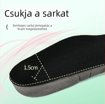 Ortopéd EVA talpbetét kereszt-ív támogatással és ütéscsillapítással, uniszex, modell M-008