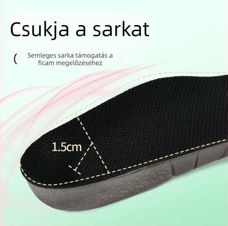 Ortopéd EVA talpbetét kereszt-ív támogatással és ütéscsillapítással, uniszex, modell M-008