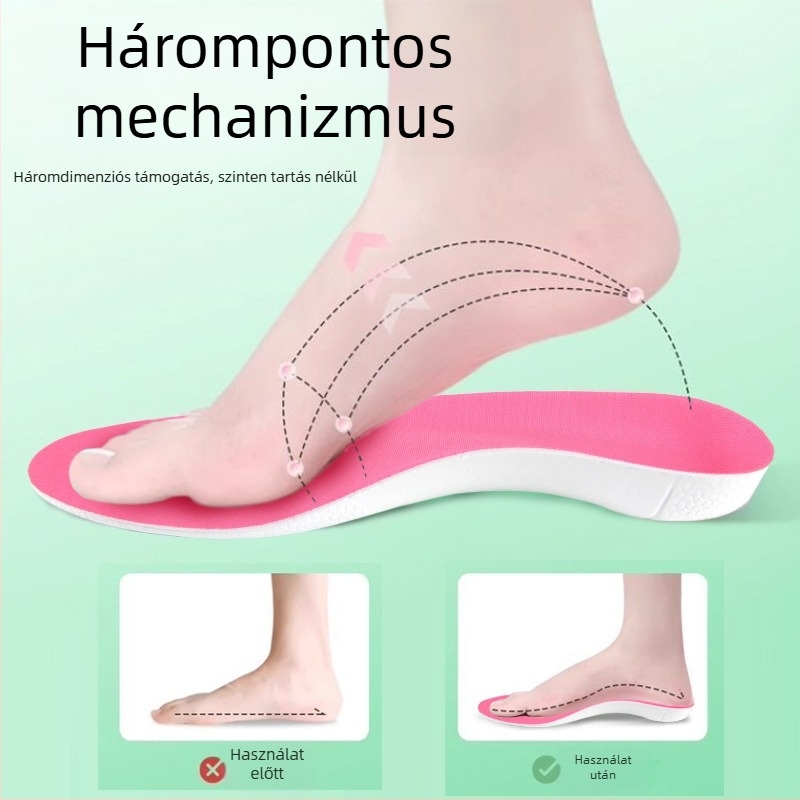 Ortopéd EVA talpbetét kereszt-ív támogatással és ütéscsillapítással, uniszex, modell M-008