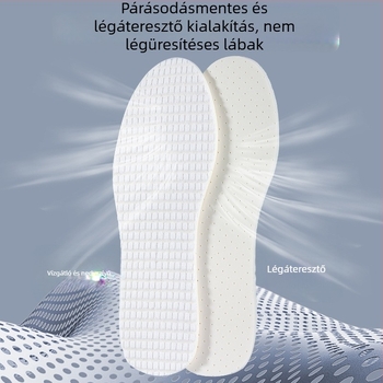 Latex talptalp, uniszex, izzadáselnyelő és ütéscsillapító, teljes talptalp, sportcipőkért, csizmákért és hétköznapi cipőkért, Modell 6611