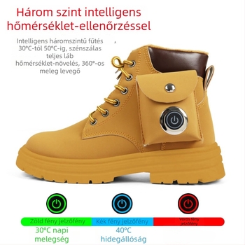 USB-melegített papucsok, újratölthető, RH909, felső PU, talp műanyag