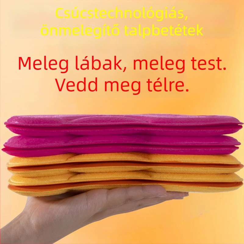 5D állandó hőmérsékletű fűtő talpbetét télre – uniszex, puha és kényelmes, hidegálló