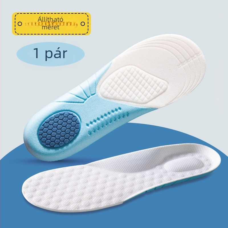 Gyerekeknek készült habos talpbetét, légáteresztő, puha, vágásra szabható, sportos használathoz