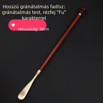 Rosewood Shoehorn with Copper Tip – Yingying Crafts, Wooden Ornament for Home, Modern Minimalist, Birthday Gift