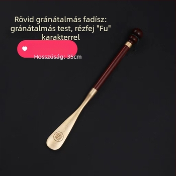 Rosewood Shoehorn with Copper Tip – Yingying Crafts, Wooden Ornament for Home, Modern Minimalist, Birthday Gift