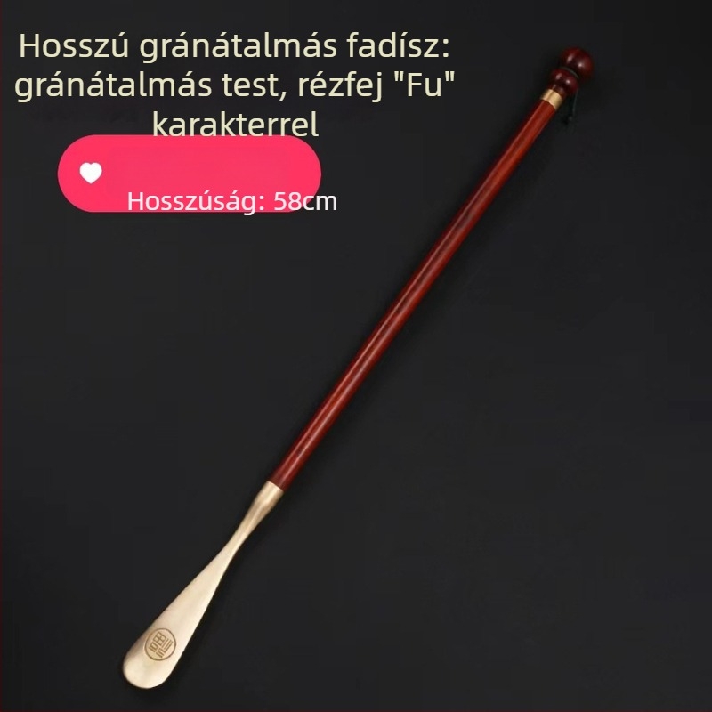 Rosewood Shoehorn with Copper Tip – Yingying Crafts, Wooden Ornament for Home, Modern Minimalist, Birthday Gift