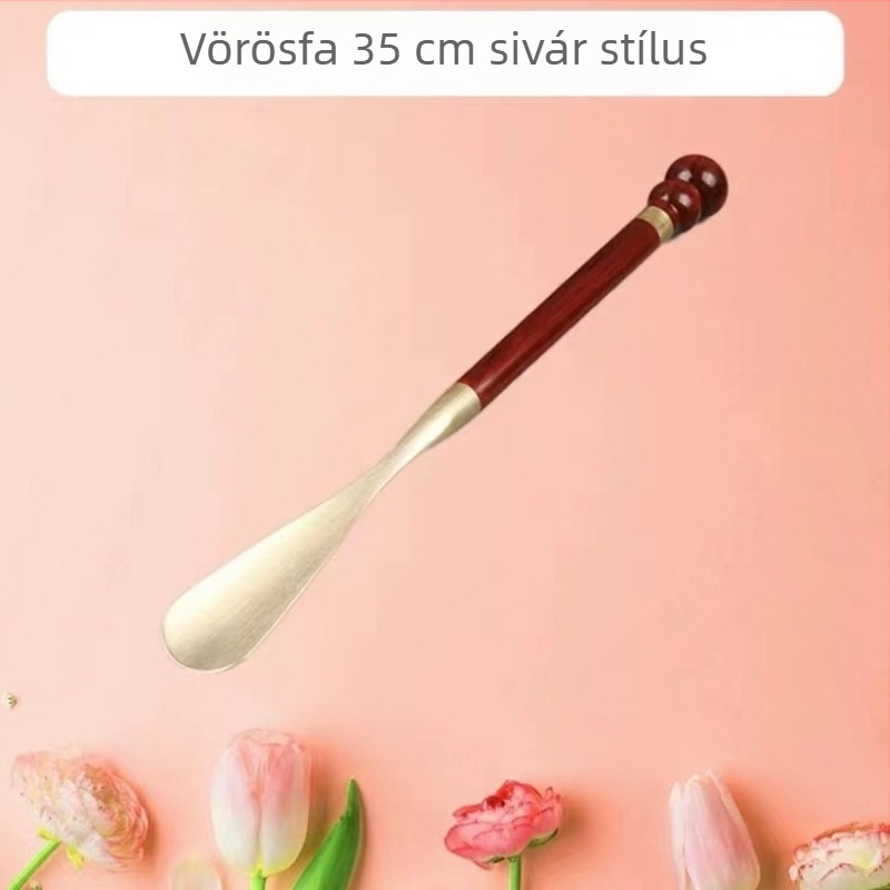 Rosewood Shoehorn with Copper Tip – Yingying Crafts, Wooden Ornament for Home, Modern Minimalist, Birthday Gift